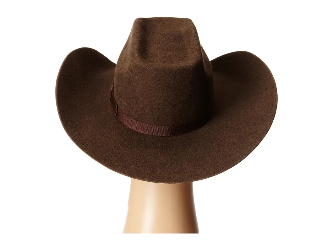 Manufactory 100% Wool Adjustable Classical 100% Wool Grosgrain Band Twister Lemmy Cowboy Hat