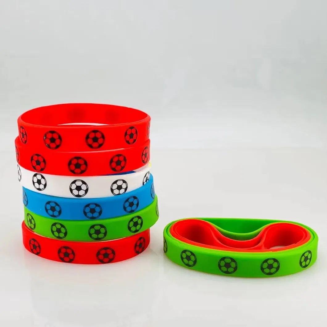 Custom Printing Football Silicone Band Wristband for Gifts