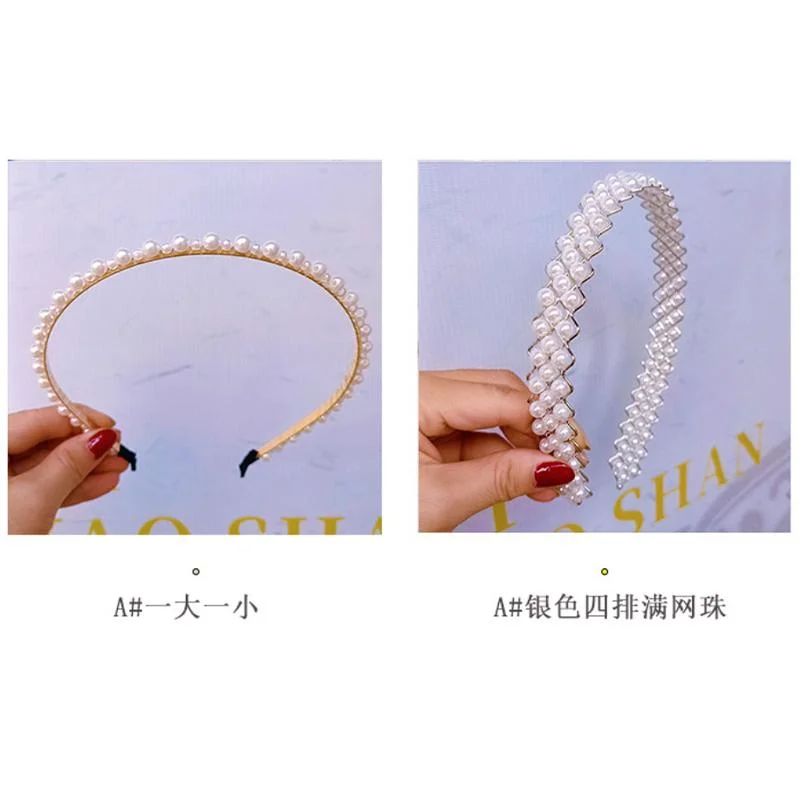 European and American Metal Wavy Hairband