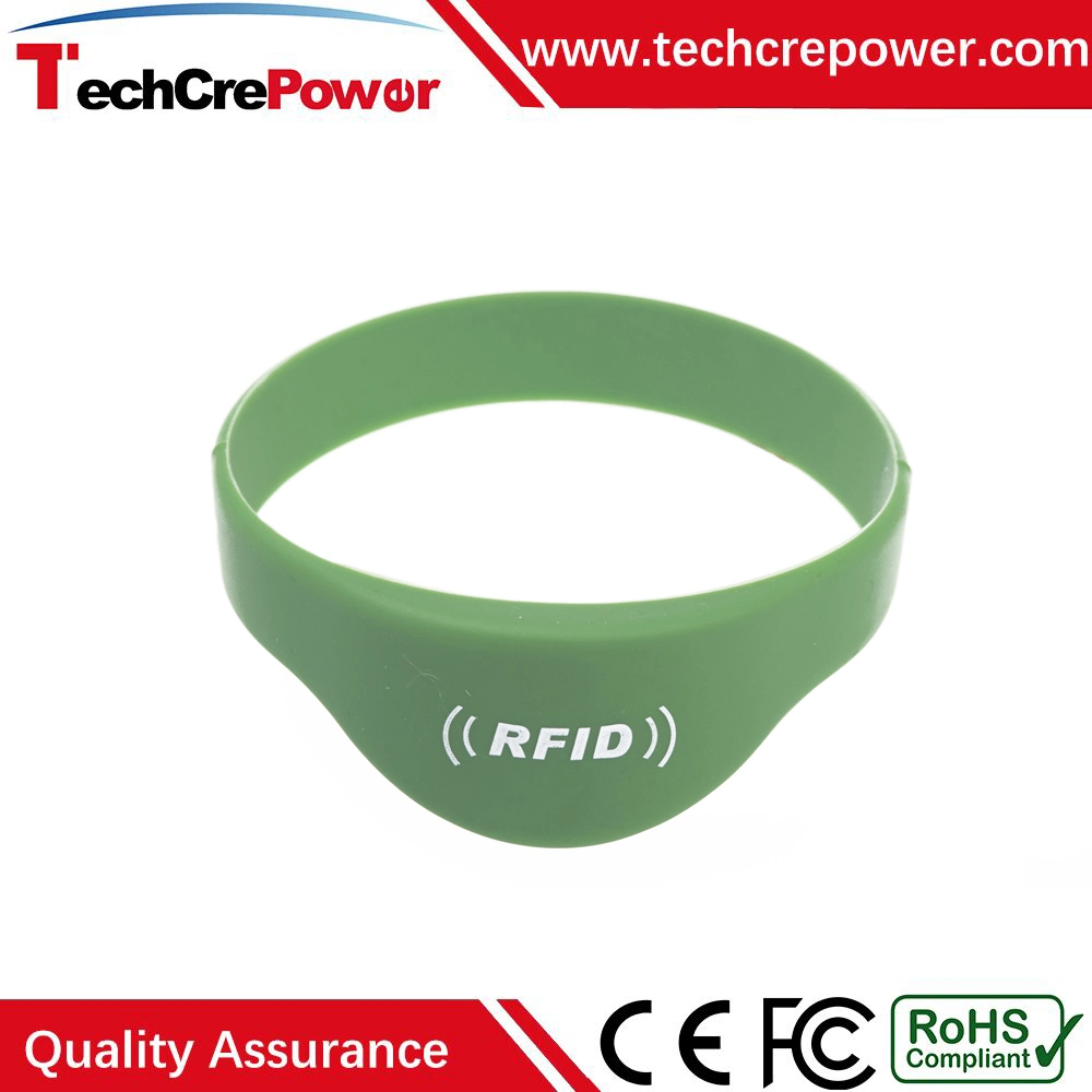 G039 Oblate Head 13.56MHz RFID Silicone Wristband with Ti2048 Chip