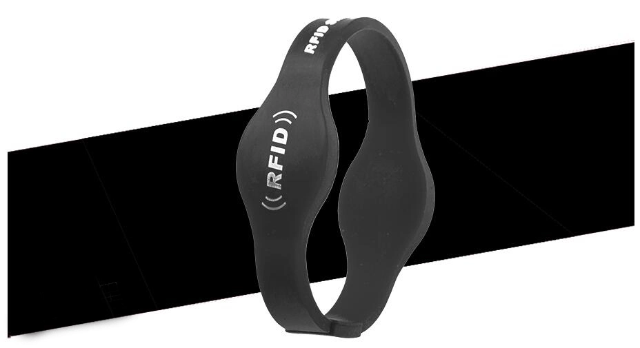 G018-65 Oblate Head Dual-Frequency RFID Silicone Wristband with T5577+H3 Chip