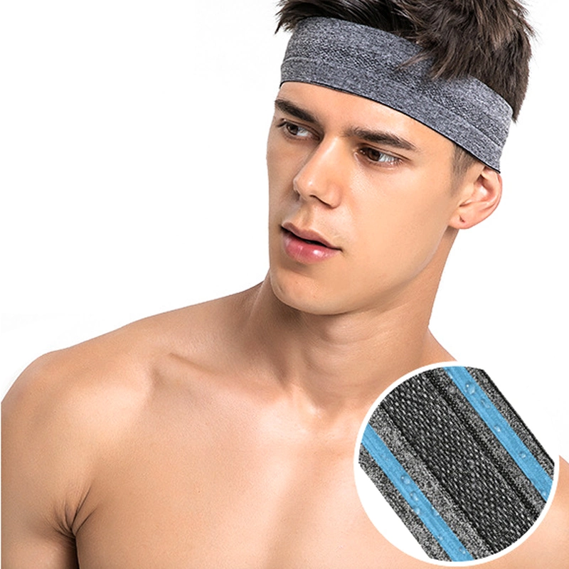 Headband Sweatband Elastic Sports Head Bands Non Slip Moisture Wicking Athletic Headwear