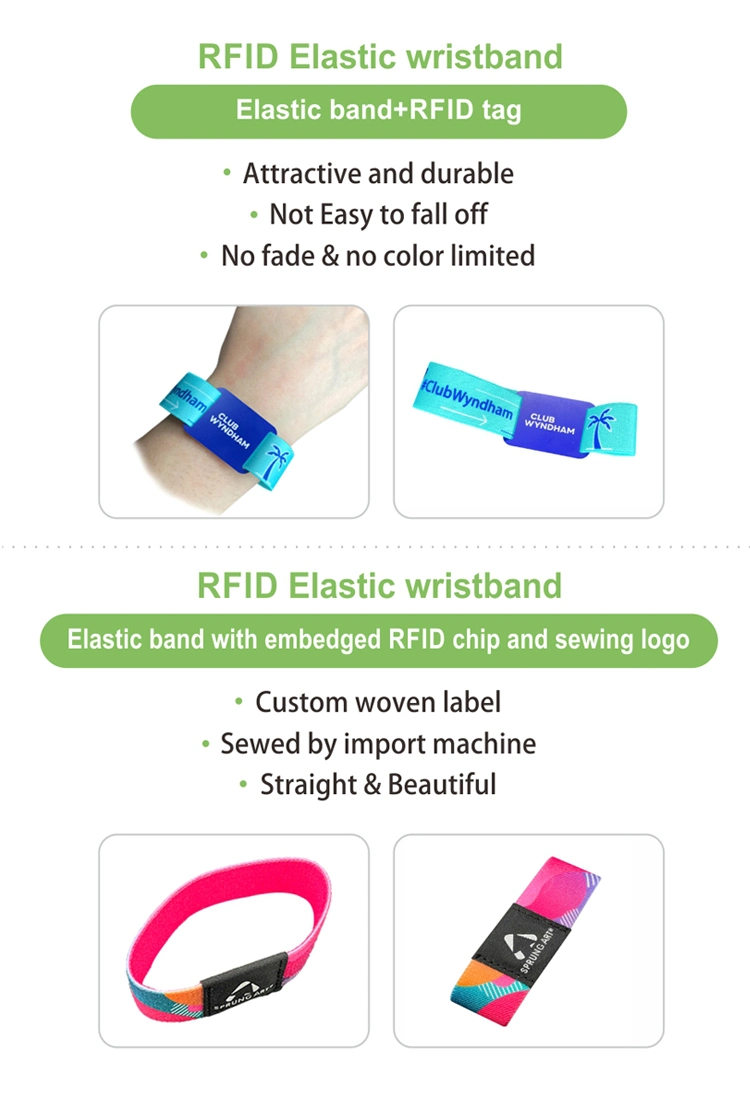 Promotional Custom Design Printed Sublimation Polyester Festival Satin Fabric Wristbands for Events