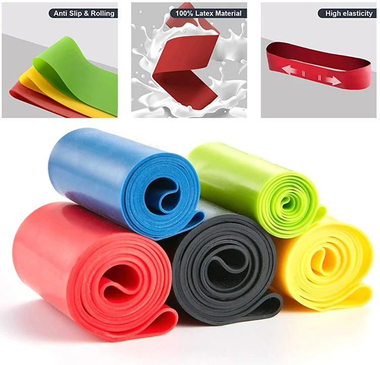 Elastic Rubber Band Gym Yoga Exercise Fitness Resistance Bands