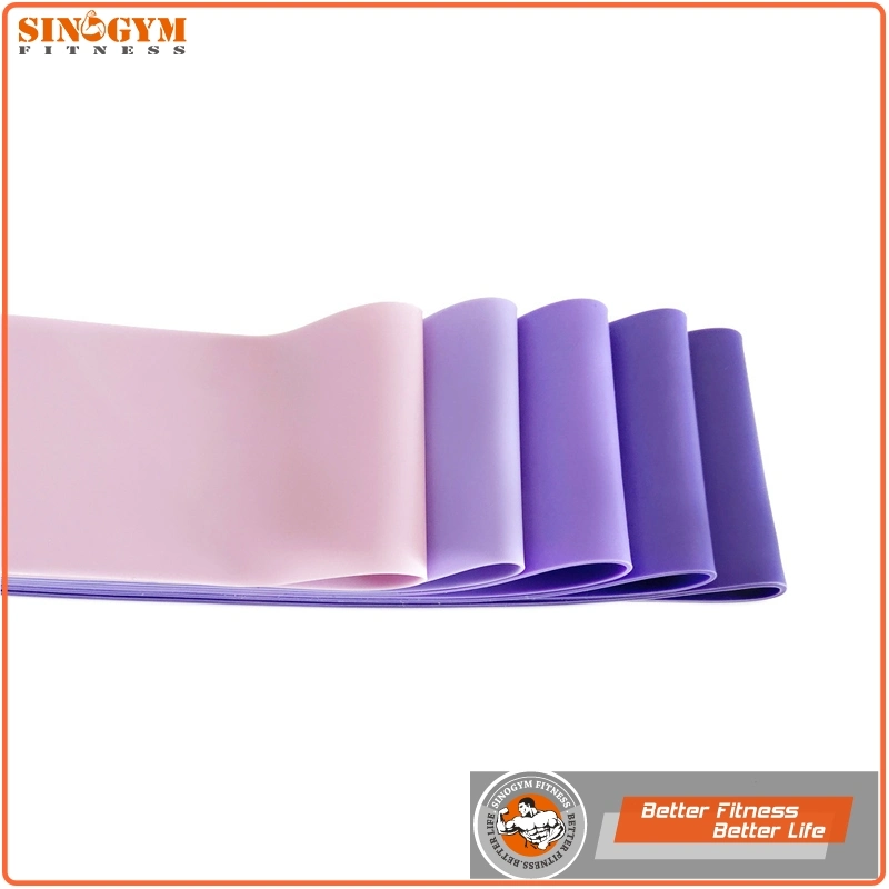 5PCS Gradient Purple Latex Resistance Loop Exercise Bands