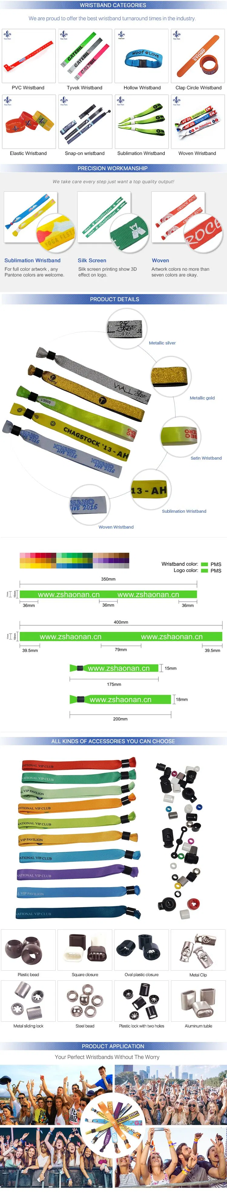 Popular Woven Wristband Made in China with Free Samples