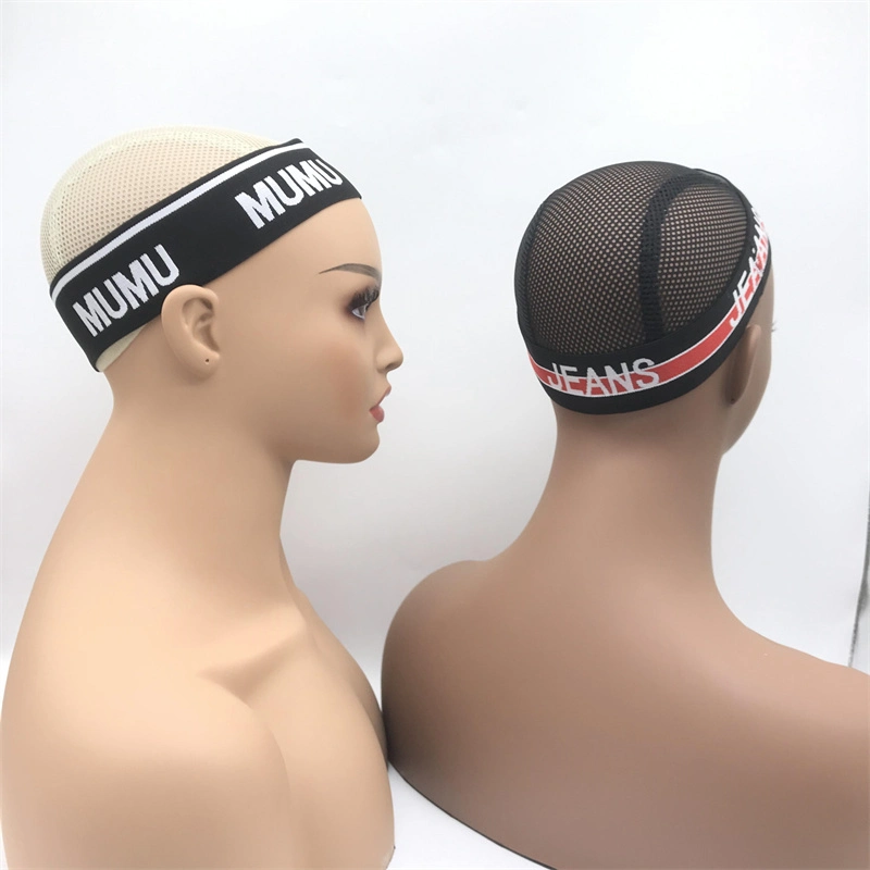 Custom Elastic Band Adjustable Edge Elastic Wig Band Printed Logo Headband