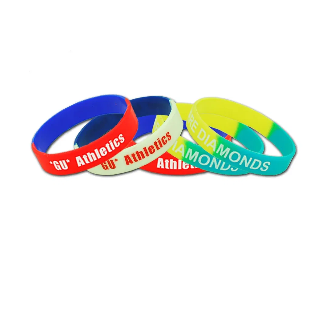 Lego Silk Playbook Thin Colorful Promotion Bracelet Wholesale Fashion Design Low MOQ Plastic Rubber Printed Wristband for Sale