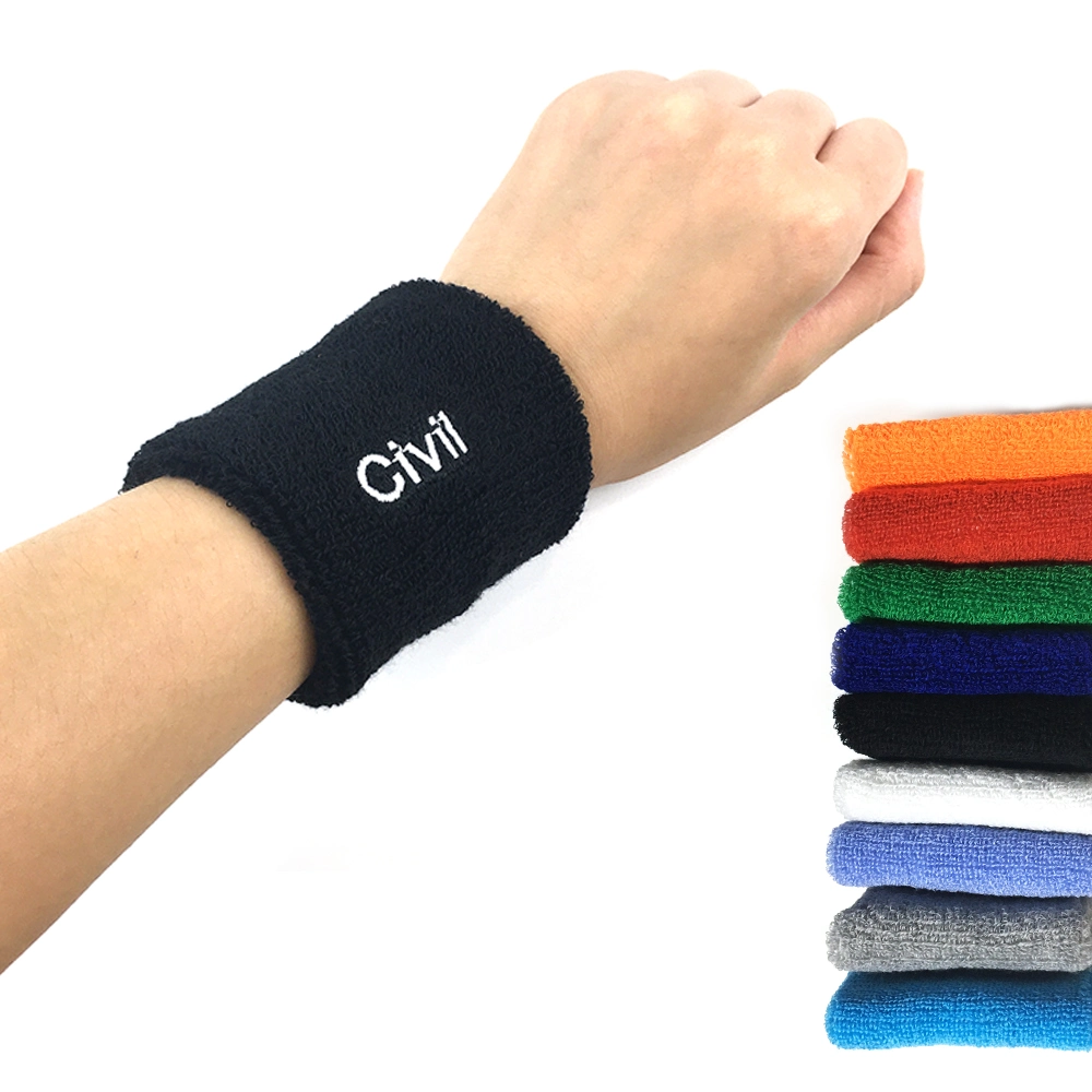 Custom Sweatbands Cotton Elastic Personalized Logo Sports Fitness Sweatbands