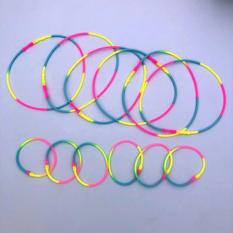 fashion jewelry Rainbow Easy Clasp Silicone Bracelet Silicone Wristband