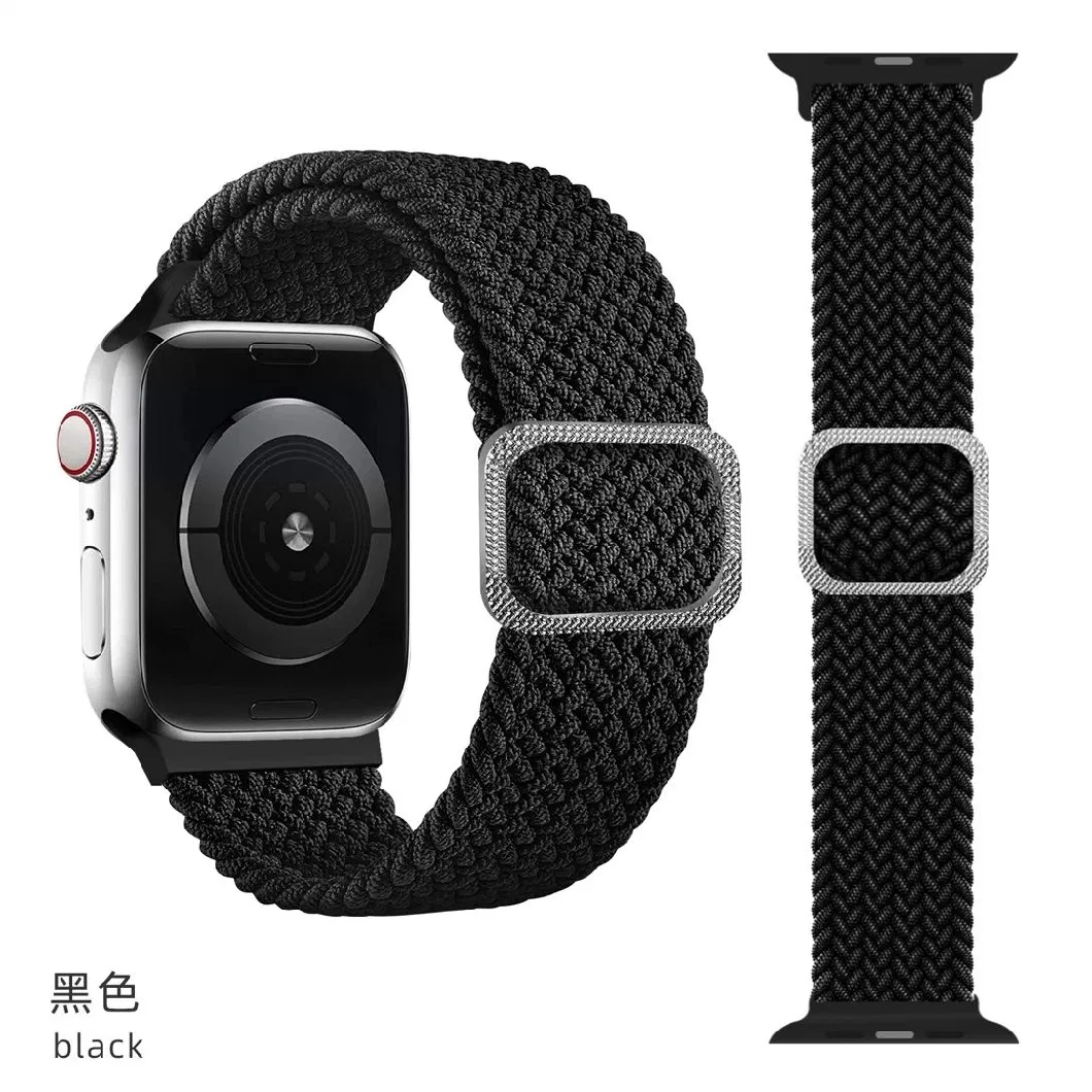 40mm Braided Solo Loop Bands for Apple Watch Series 6, 44mm Nylon Bracelets for iWatch 4 5 6