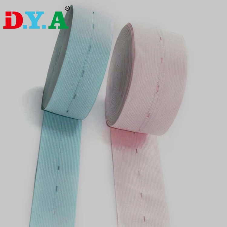 Factory Wholesale Thin Soft Nylon Spandex Buttonhole Elastic Band for Maternity Wear Fetal Heart Monitoring Belt