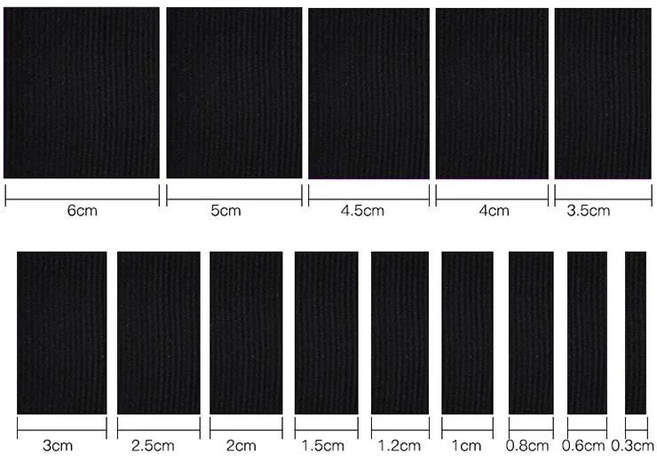 Black White 10cm 15cm 20cm 25cm 30cm 40cm 50cm Wide Knitted Elastic Band for Waist Band Wrap