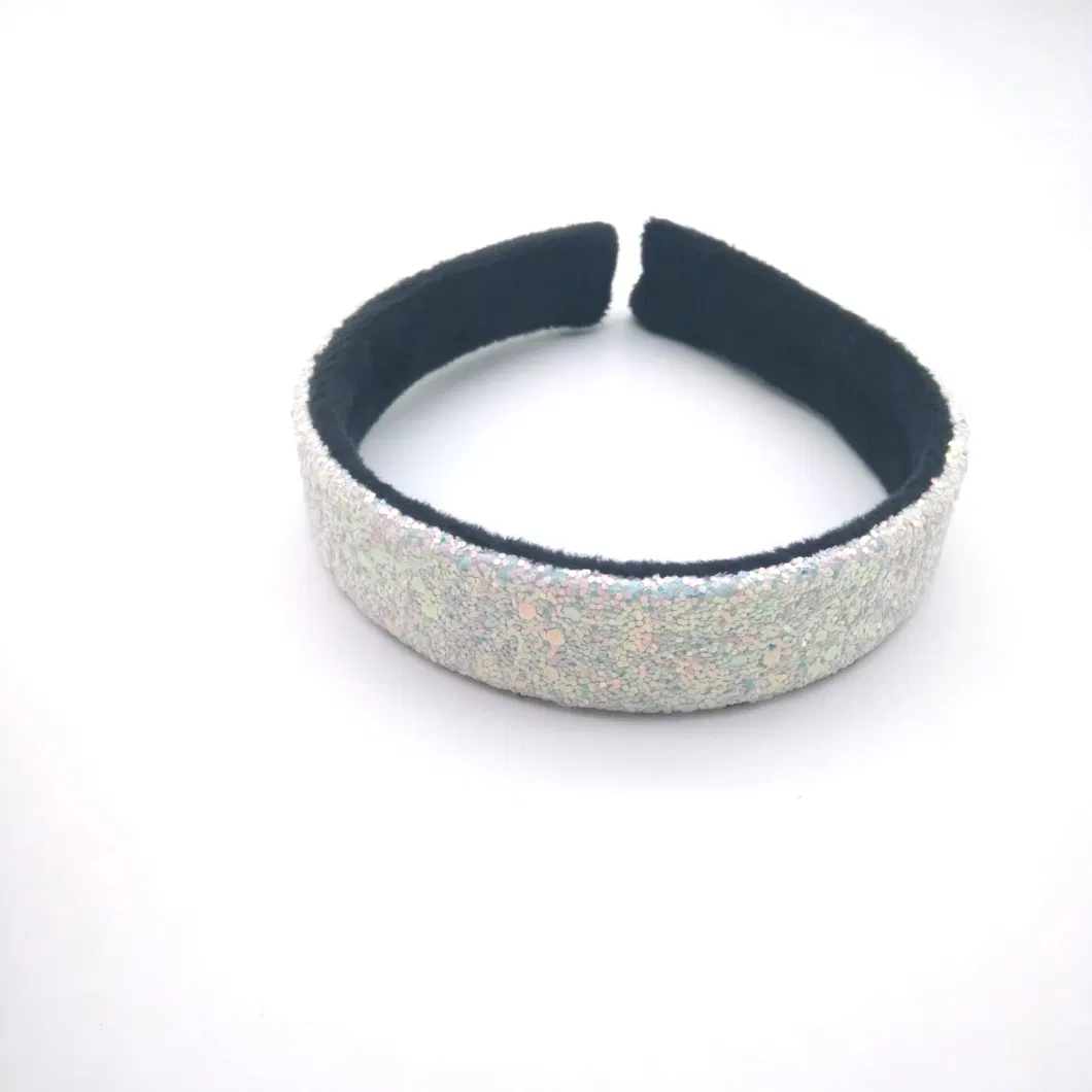 Sequins Horseshoe Headband Mermaid Headwrap Shine Glitter Head Band