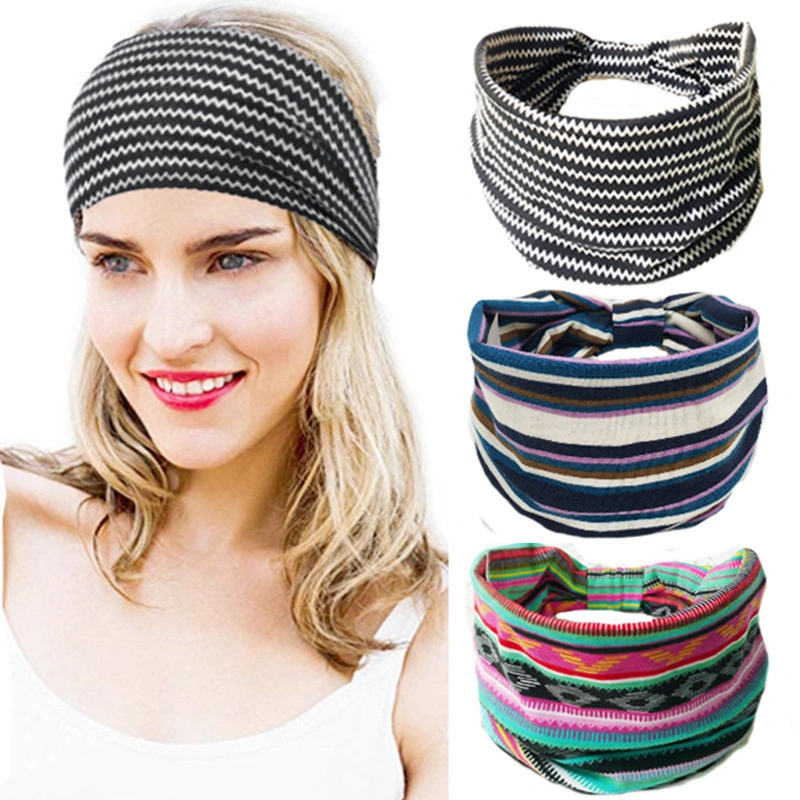 Hairband Sweat Headband Running Sweatband Yogo Wide Workout Fitness Sports Sweatband