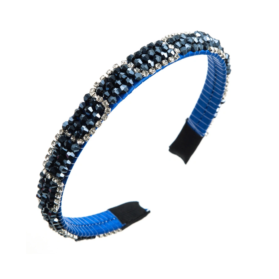 Hand-Woven Beaded Diamond Trim Hairband