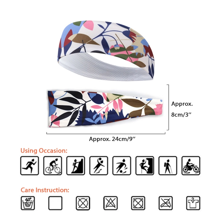 New Designer Sublimation 2 Layer Patterned Soft Stretchy Sports Head Bands for Women, Ladies, Girls Make up Face Wash SPA Hair Band