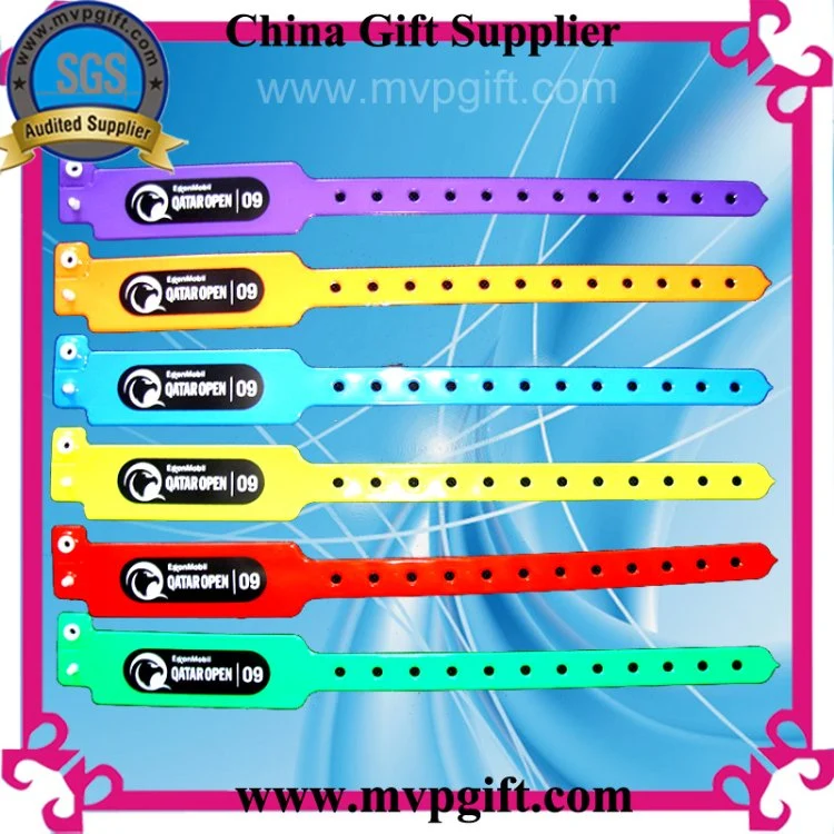 China Custom Logo Printed Textile Fabric One Time Use Polyester Nylon Printing Gift Disposable Wristband for Sports Events