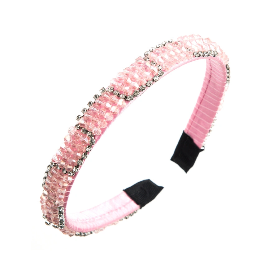 Hand-Woven Beaded Diamond Trim Hairband