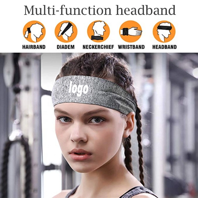 Custom Logo Headbands Headtie Comfortable Fabric Hair Cool Head Tie Sports Headband for Men