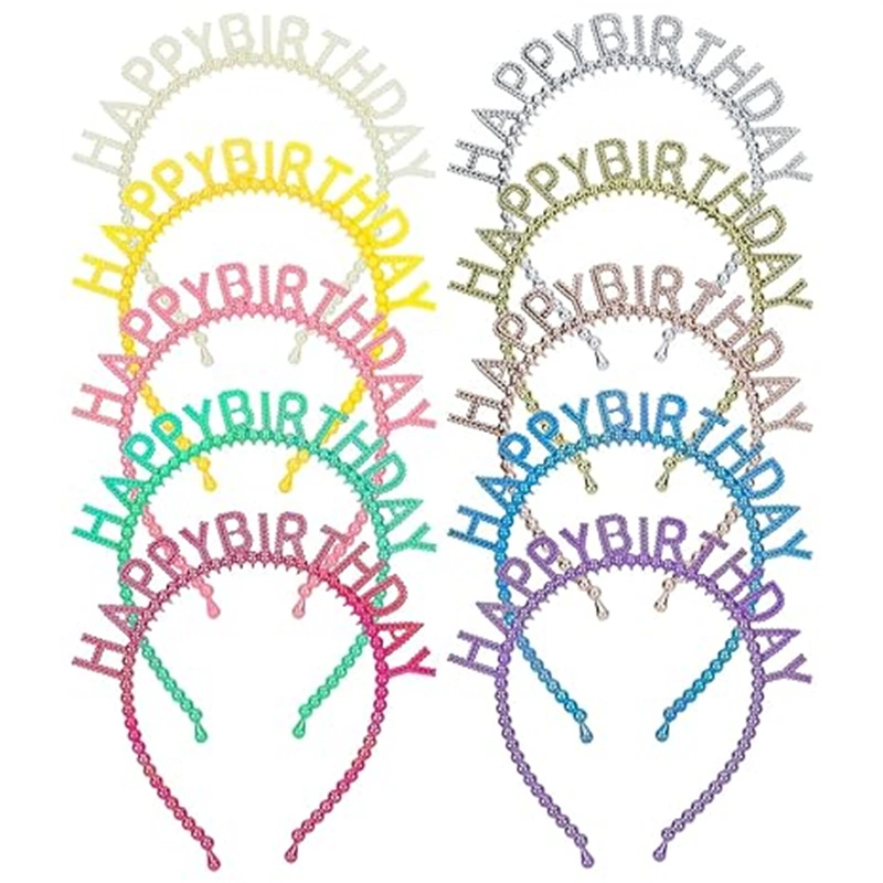 Unicorn Headband for Girls Plastic Pastel for Birthday Cosplay Party Supplies