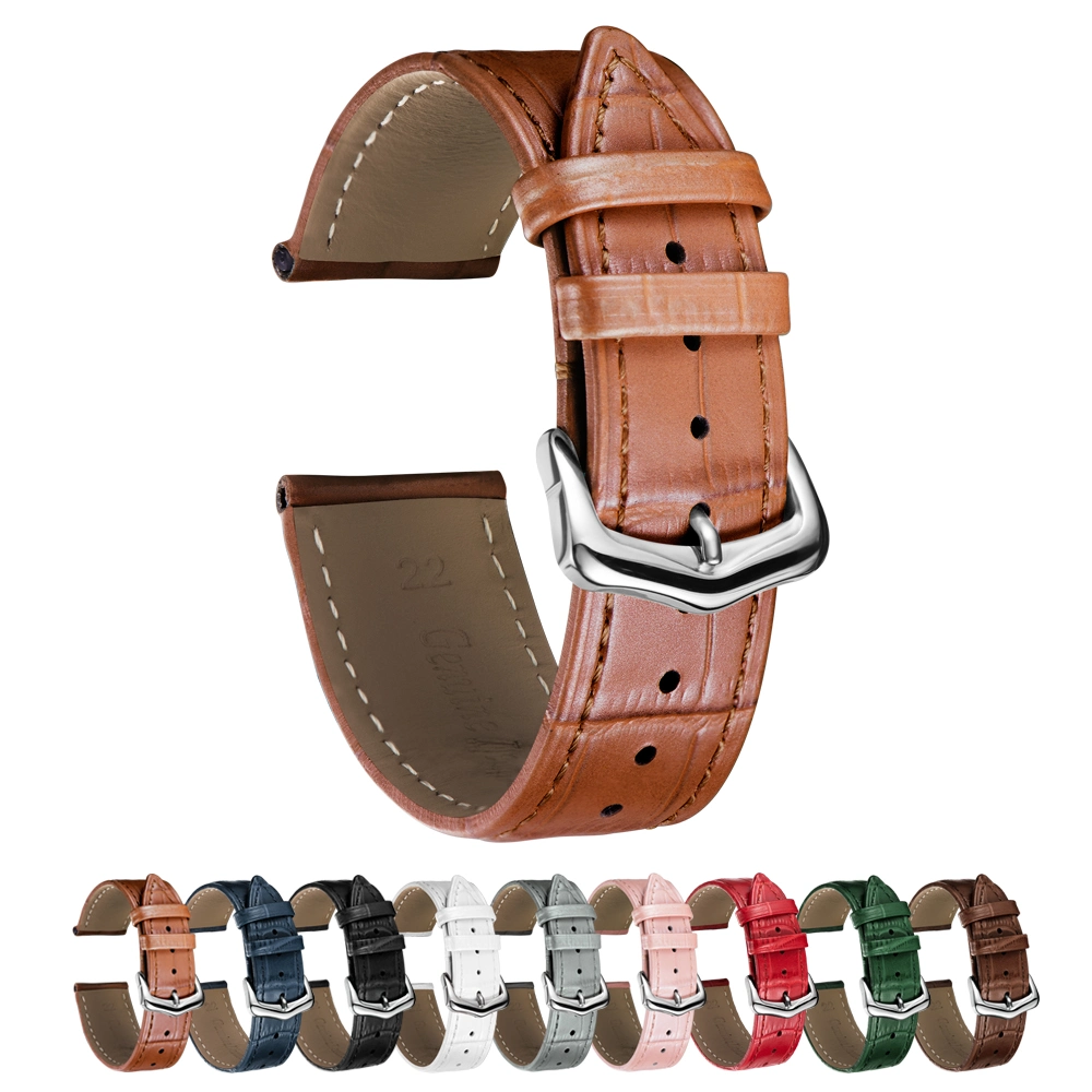 Full Size Flexible Wrist Watch Leather Straps Watches Band