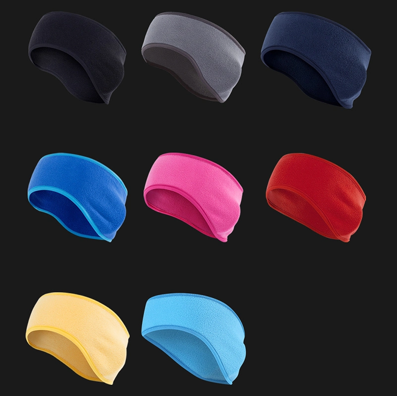 Thermal Fleece Ear Warmers Headband Ear Muffs Winter Sweatbands, Fleece Headband for Adults Men and Women, Winter Gym Sport Headbands Esg13315