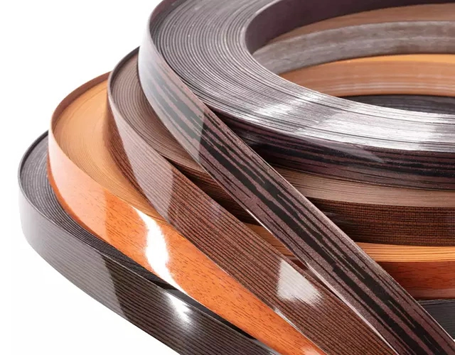 Furniture High Quality PVC Edge Banding Yellow Orange Edgeband ABS Plastic Profile Wood Edging Band for Kitchen Parts