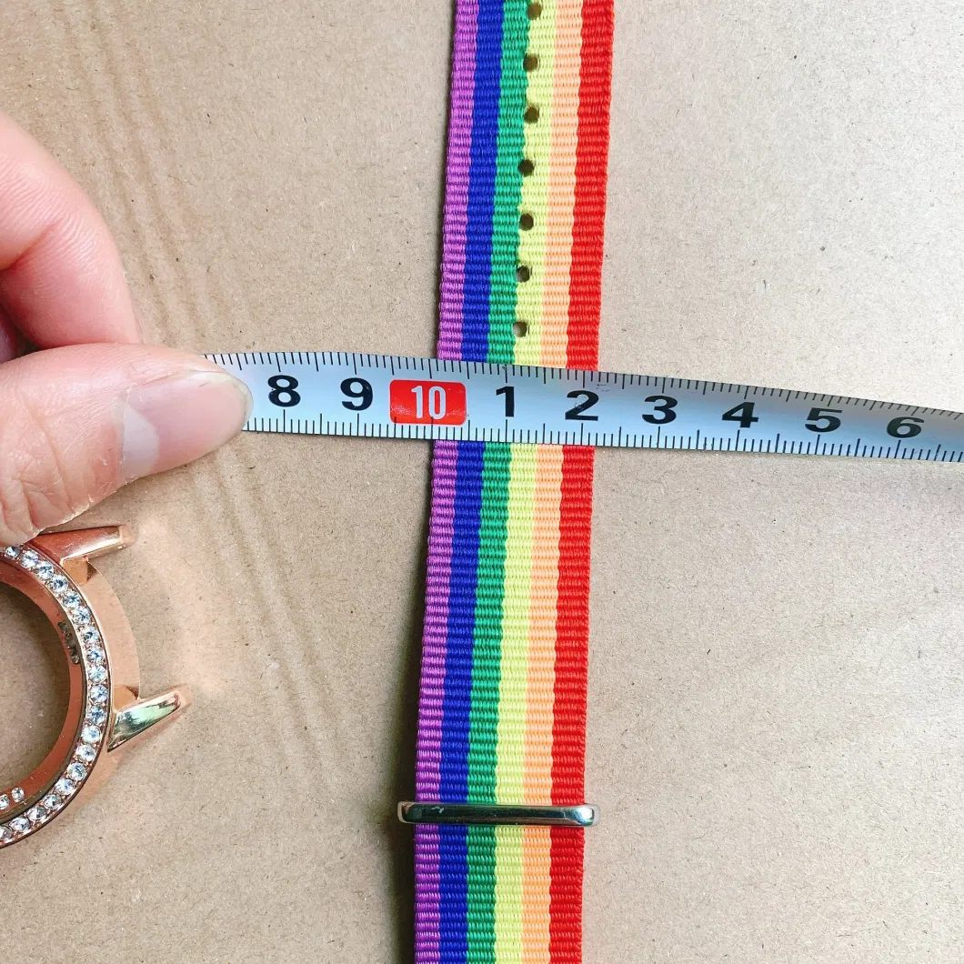 Manufacturer Wholesale Fashion Popular Rainbow Braided Bracelets Women&prime;s Beautiful Wristband Custom