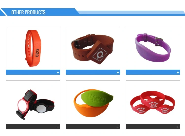 Adjustable Custom Thin and Vibrating RFID Wristbands Price