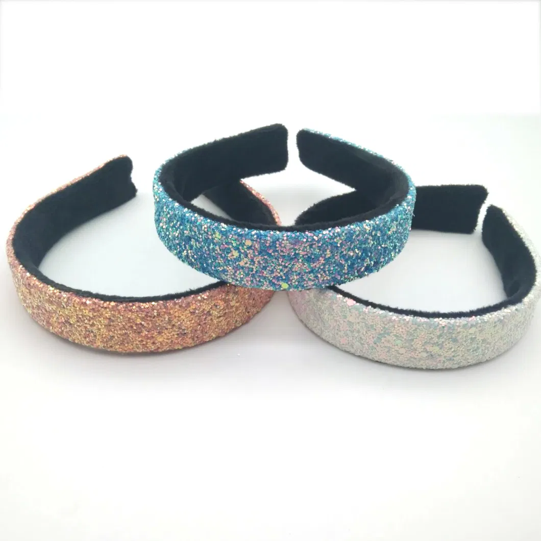 Sequins Horseshoe Headband Mermaid Headwrap Shine Glitter Head Band