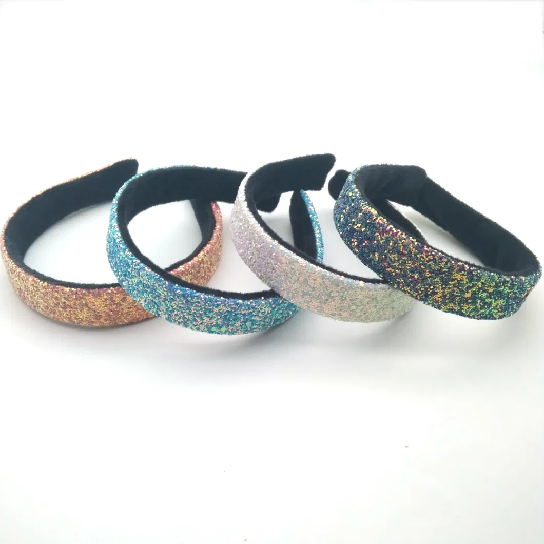 Sequins Horseshoe Headband Mermaid Headwrap Shine Glitter Head Band