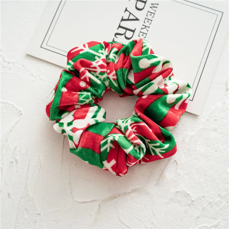 Christmas Flannel Colon Cross Border Females Hair Band