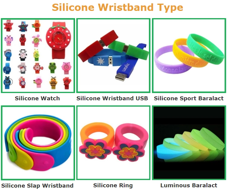 Custom Fashion Logo Sport Rubber Embossed Silicone Wristband