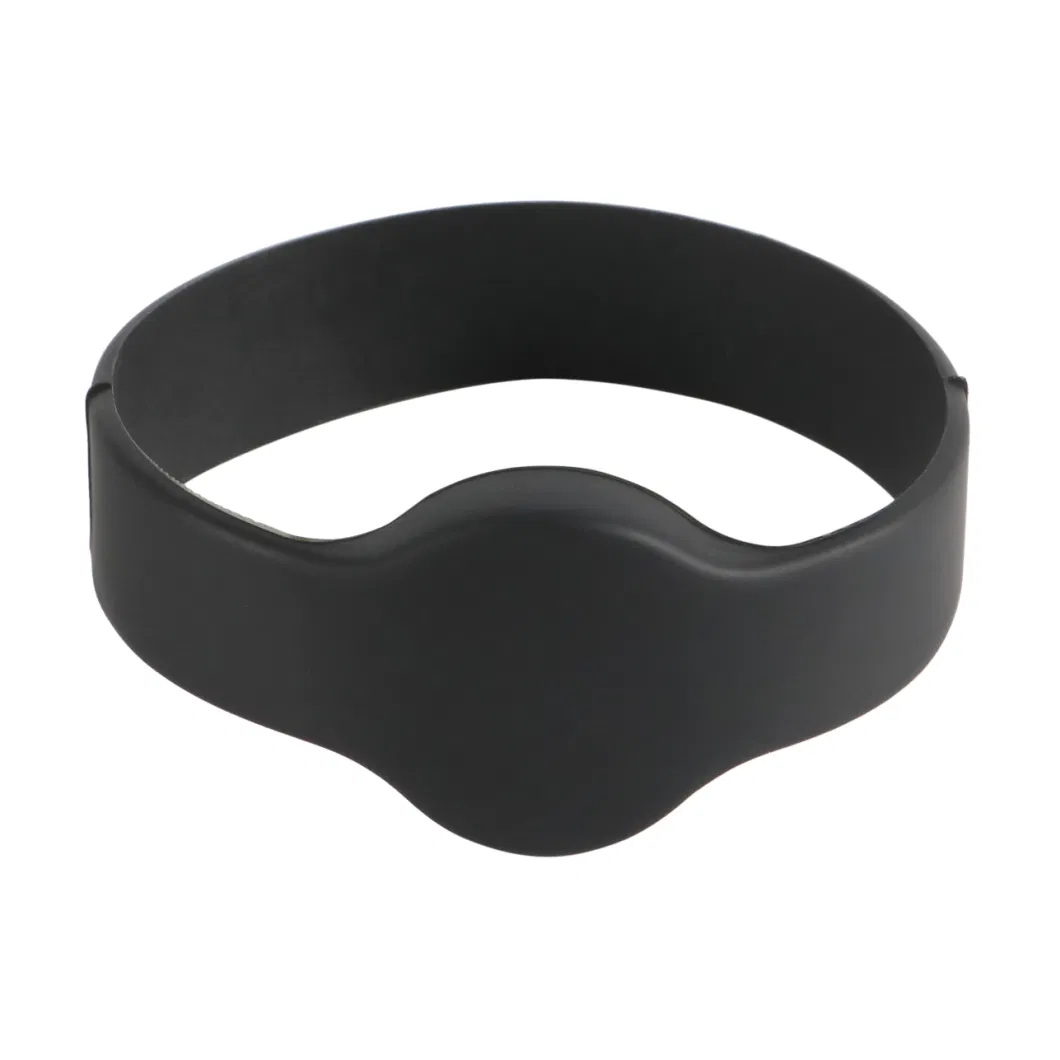 NFC Ntag213 Ntag216 Silicone RFID Bracelet Soft Rubber Custom RFID Silicone Wristband