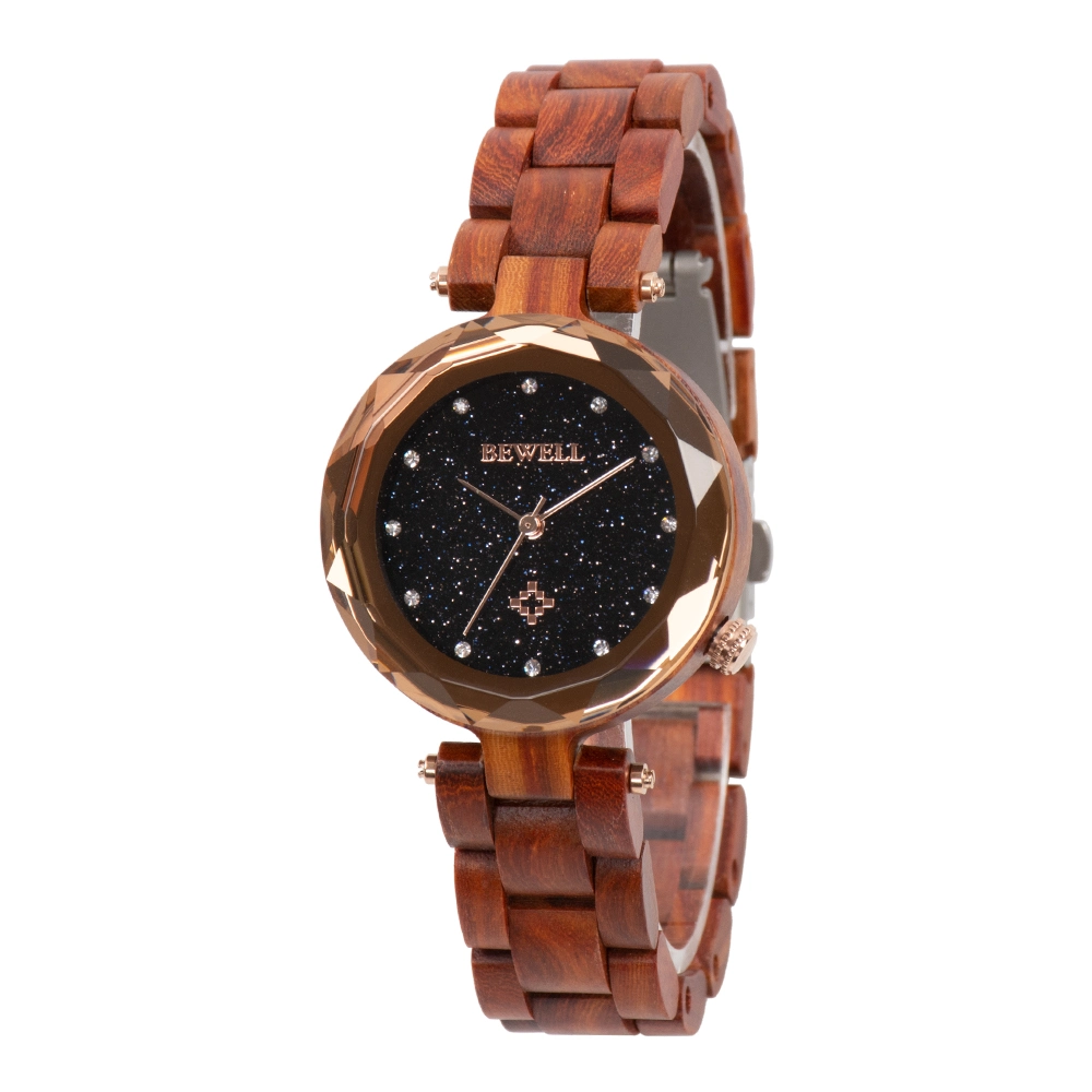 Factory OEM Private Logo Women Red Sandalwood Wooden Watch Band