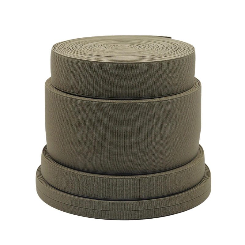 80mm Wide 450u Elastic Band Olive Green Stretch Band for Mil-Spec Bag Tents Clothing Accessories