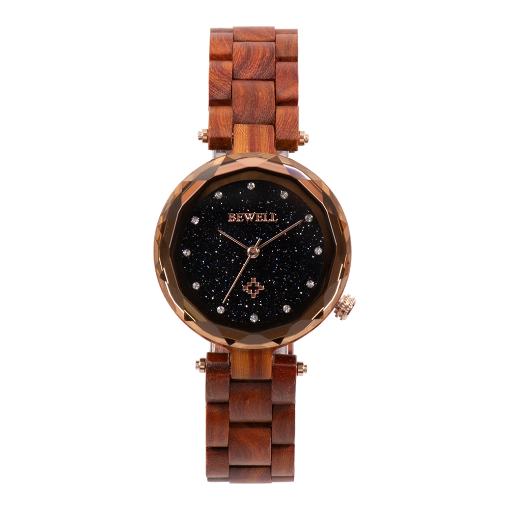 Factory OEM Private Logo Women Red Sandalwood Wooden Watch Band