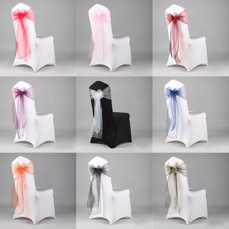 Eco-Friendly Wedding Tulle Wedding Banquet Decorative Chair Sashes