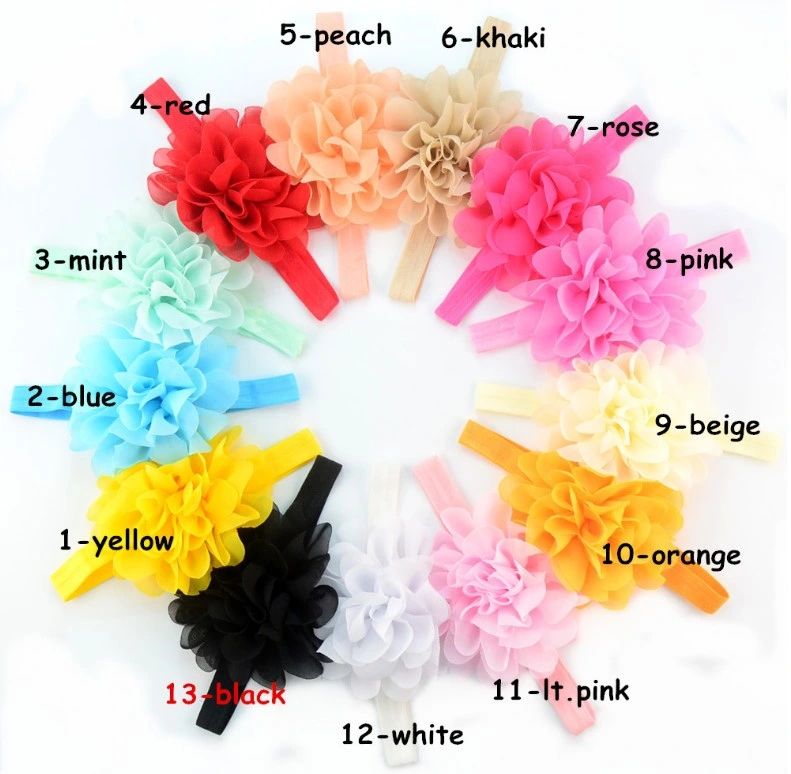 Girls Chiffon Flower Headband Children&prime;s Hair Band