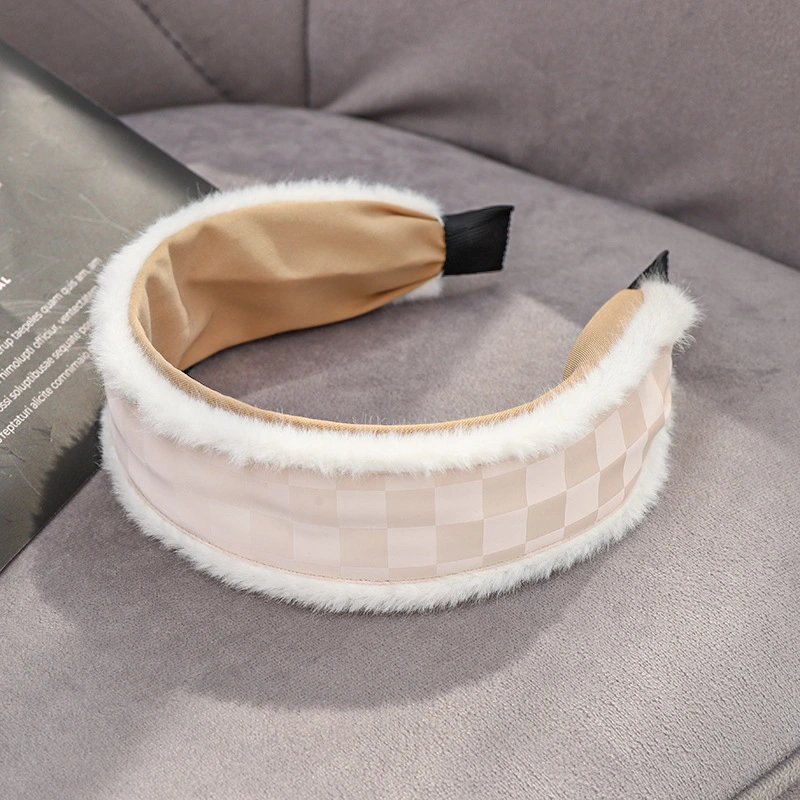 Cross-Border New Fabric Face Sponge Headband European and American Style Twist Braid Headdress Wide Side Pressed Hair Wash Face Hair Band