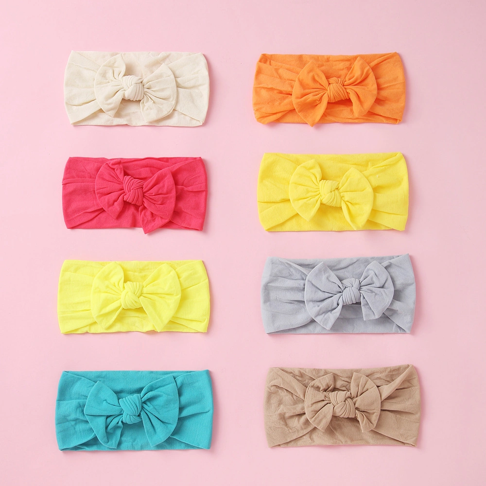 Bow Baby Babies Wholesale Hair Accessories Ornament Children Knitted Headband