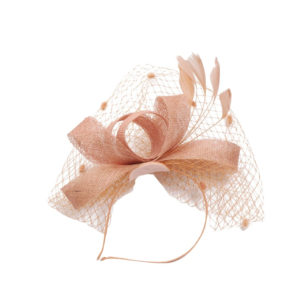 Wholesale Hair Fascinator Women Wedding Mesh Hat Hair Bands