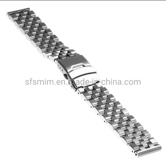 Silver, Matte Black Watch Band Best-Swb023