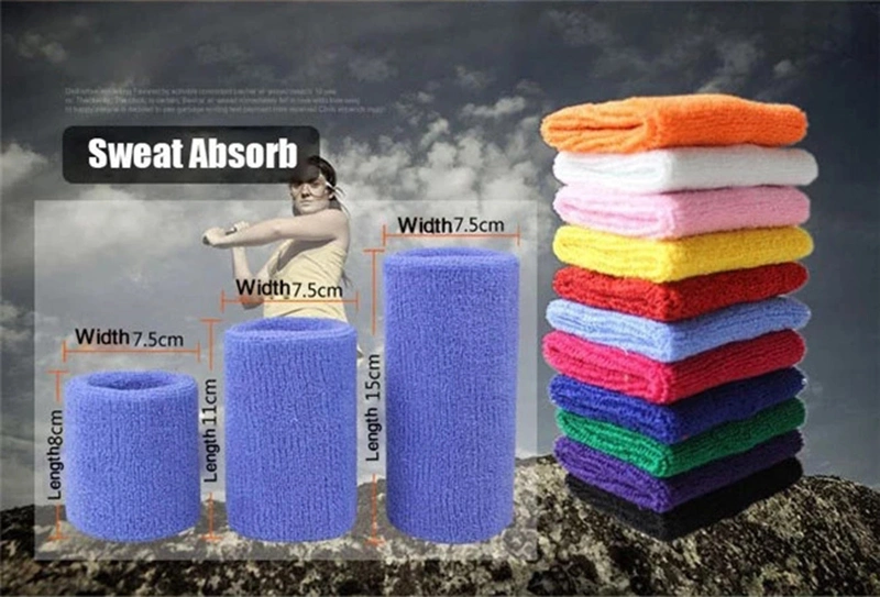 Thick Custom Terry Cloth Wrist Support/Brace/Bands for Basketball Volleyball Tennis and Other Sports