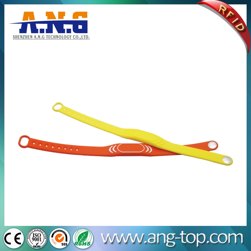 New Type Orange Red Silicone NFC Wristband for Activities