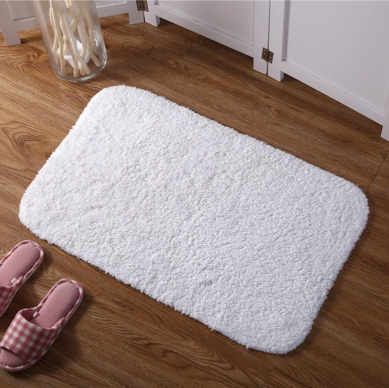 Wholesale Anti Slip Bathroom Set Cotton Terry Towel Bath Mat with Slipper Set for Hotel / Home