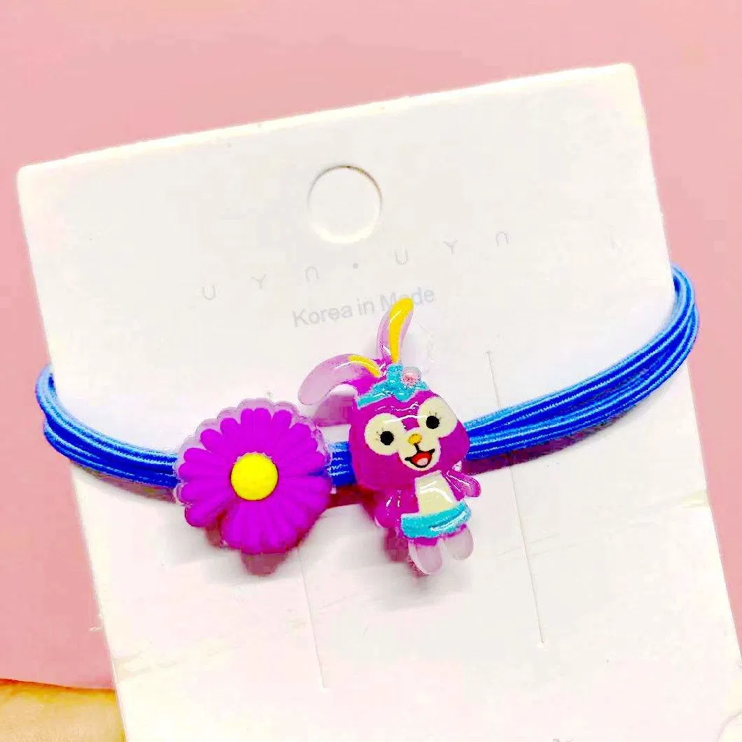 Colorful New Style Cute Cartoon Flower LED Luminous Elastic Hair Band