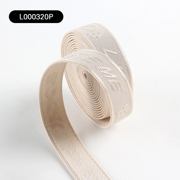 High Quality Custom Jacquard Elastic Band Custom Printed Brand Polyester Elastic Band for Garment