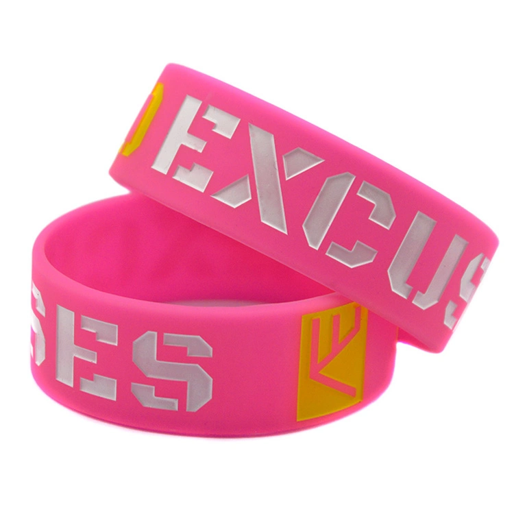 Customization 2024 New Fashion Silicone Rainbow Pride Bracelet Mutilayered Rubber Wristband